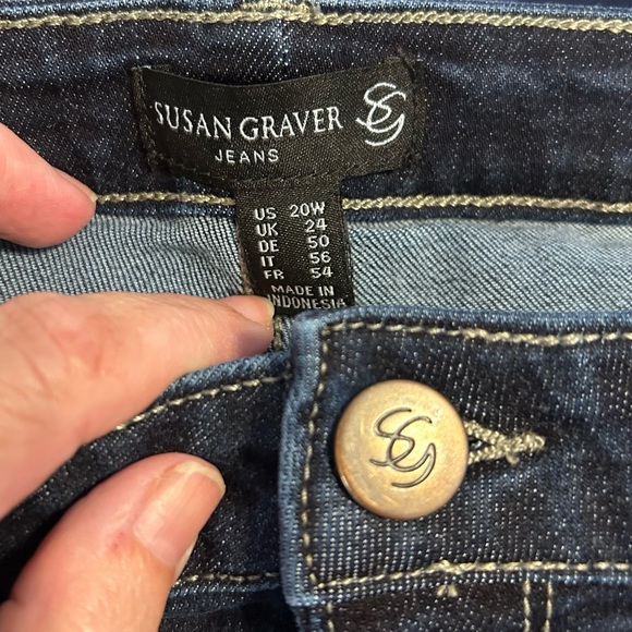 Susan Graver Gaucho Style Jeans - Picture 2 of 5